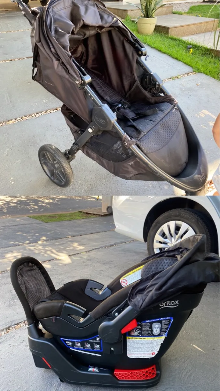 Carrinho de Bebê e Bebê Conforto Britax