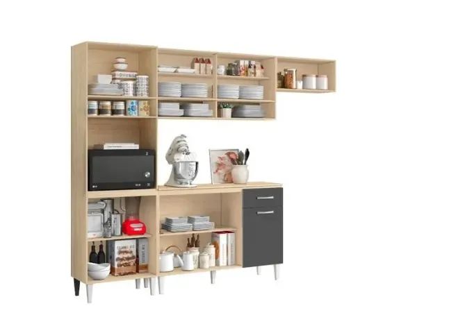 Armário de Cozinha Aurora + Balcão Atenas 9 Portas 1 Gaveta Varios Modelos Entregamos - Foto 2