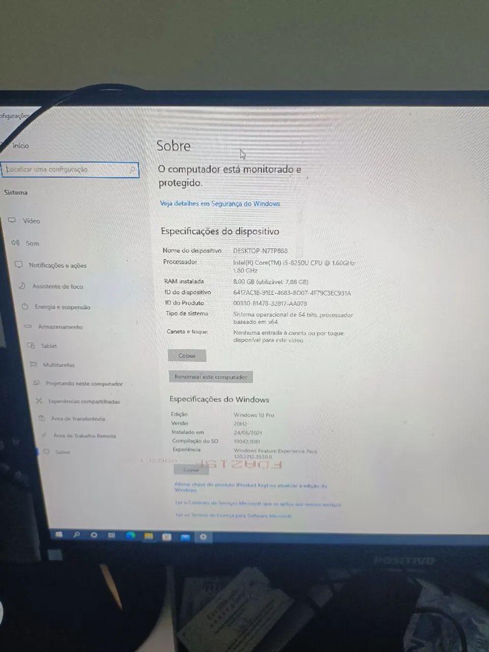 Notebook Positivo i5-8250U 8GB 256GB  - Foto 2