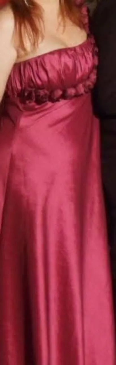 Vestido Longo Festa Rosa - Foto 4