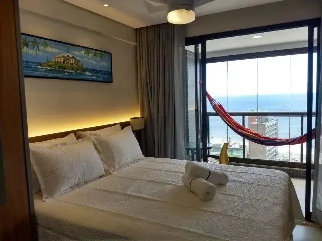 Studio Vista Mar, Distribuído Em 24M² E Vagas Rotativas Na Barra. NN9BEH - Foto 3