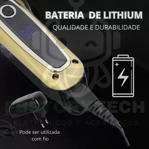 Máquina de Cortar Cabelo Profissional KM-PG1990A - Foto 4