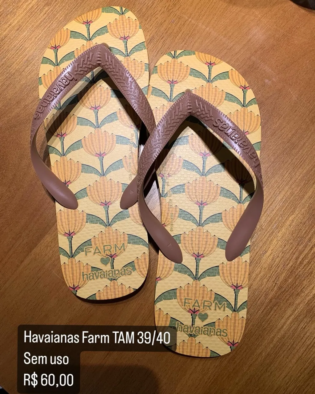 Havaianas Farm TAM 39/40 - Estilo e Conforto!