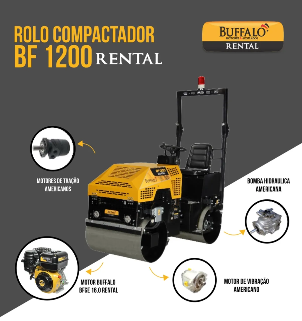 Rolo Compactador BF 1200