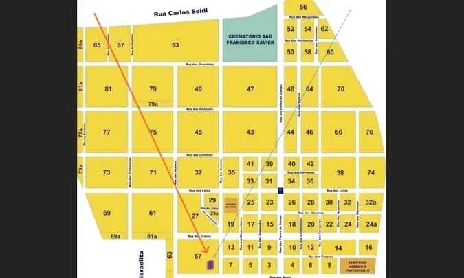 JAZIGO PERPETUO CEMITÉRIO DO CAJU PERTO DO PORTÃO E CABINE DO SEGURANÇA - Foto 2