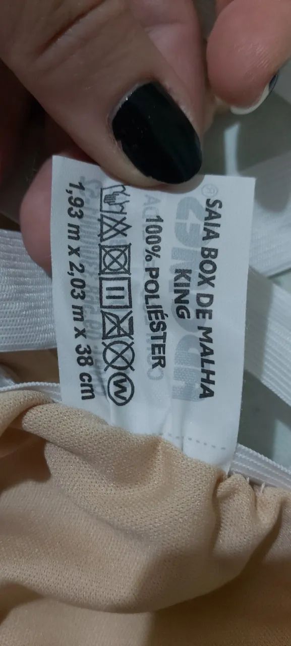 saia para box e lençol king - Foto 6