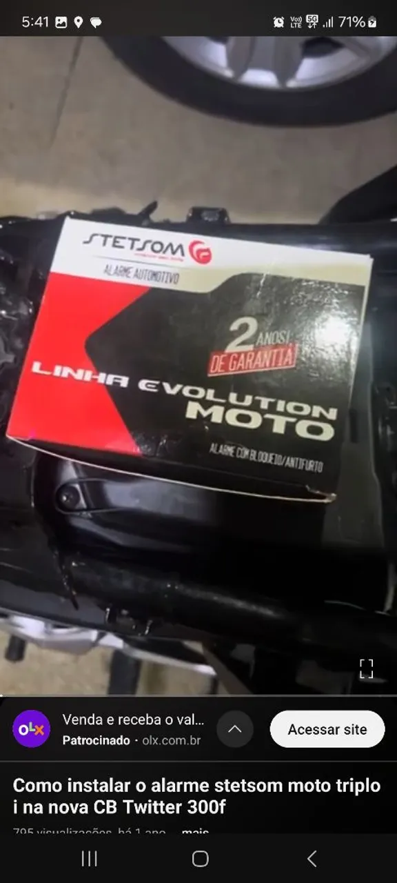 Alarme Stetsom Evolution Moto Triplo - Novo