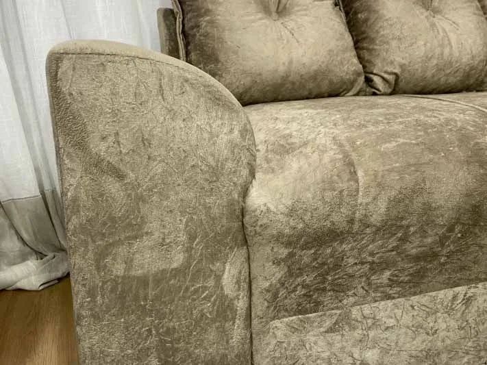 Sofá de Canto 5 Lugares Suede Bege  - Foto 3
