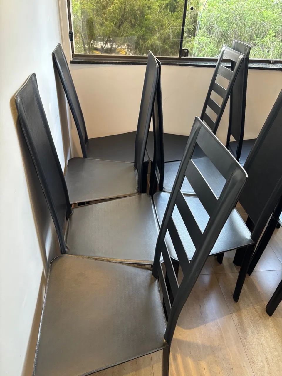 Conjunto de 10 cadeiras de jantar modernas