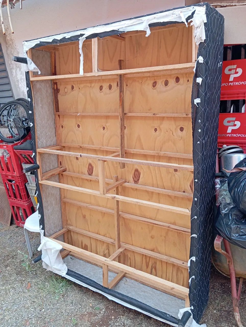 Cama box suporte 