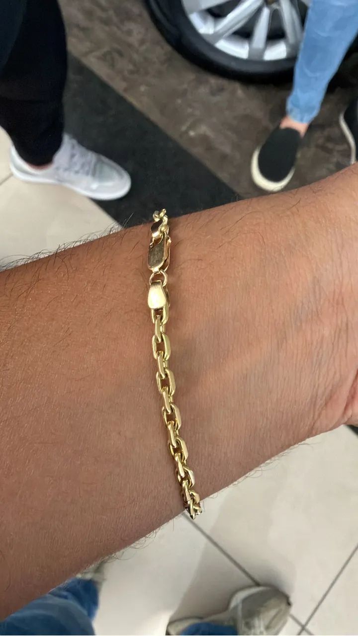 Pulseira ouro 18k 12,1g Cartier 18,5cm - Foto 4