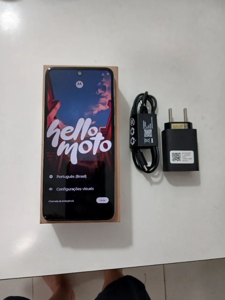 Celular Motorola G54, 256 GB, 8 GB, com película e capa. Usado EXCELENTE estado. - Foto 2