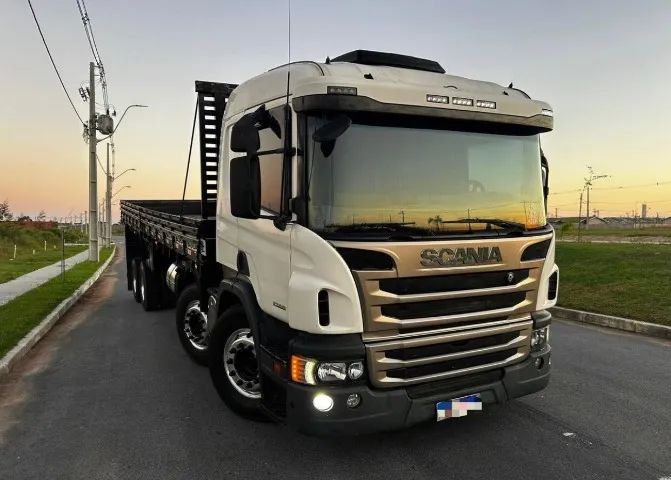 scania p 310 8x2 ano 2014 carroceria - Foto 3