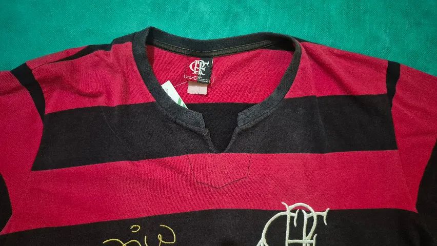 Camisa Flamengo Braziline Fla Tri Zico Masculina  - Foto 5