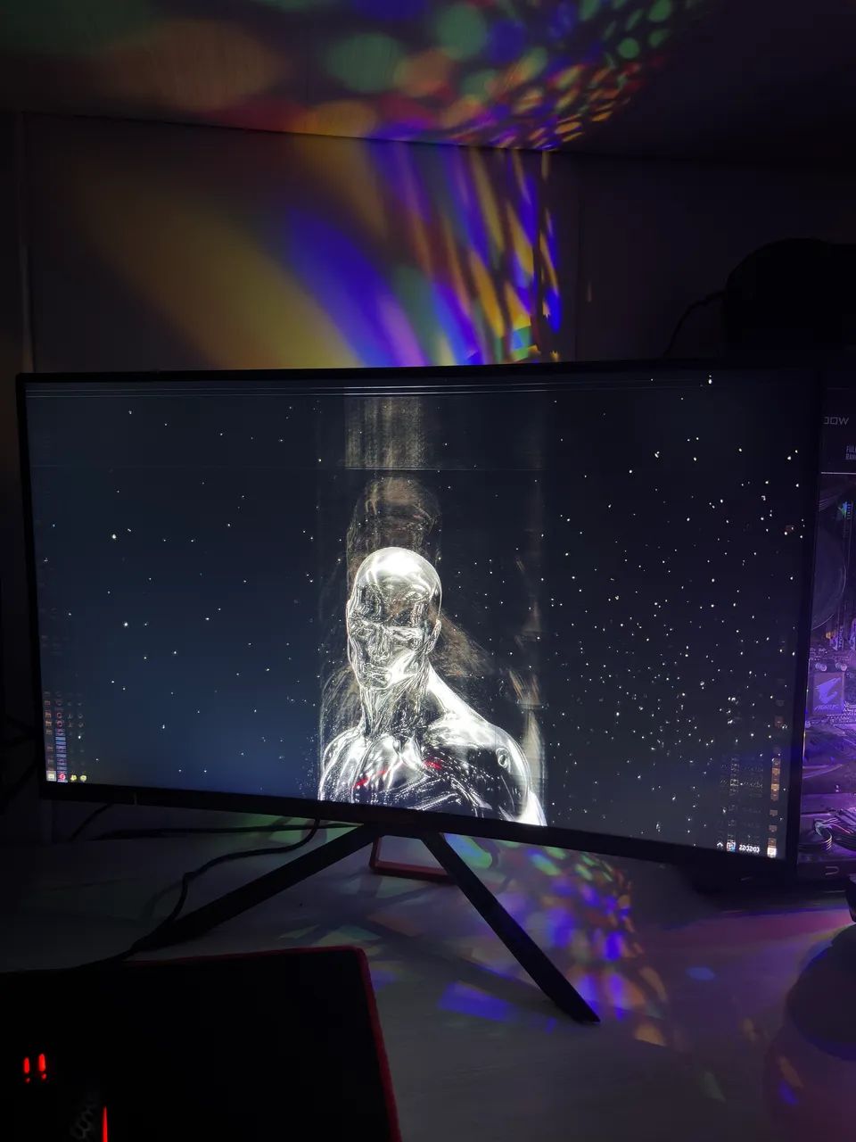 Monitor Gamer Warrior MN103 - COM DEFEITO - Foto 2