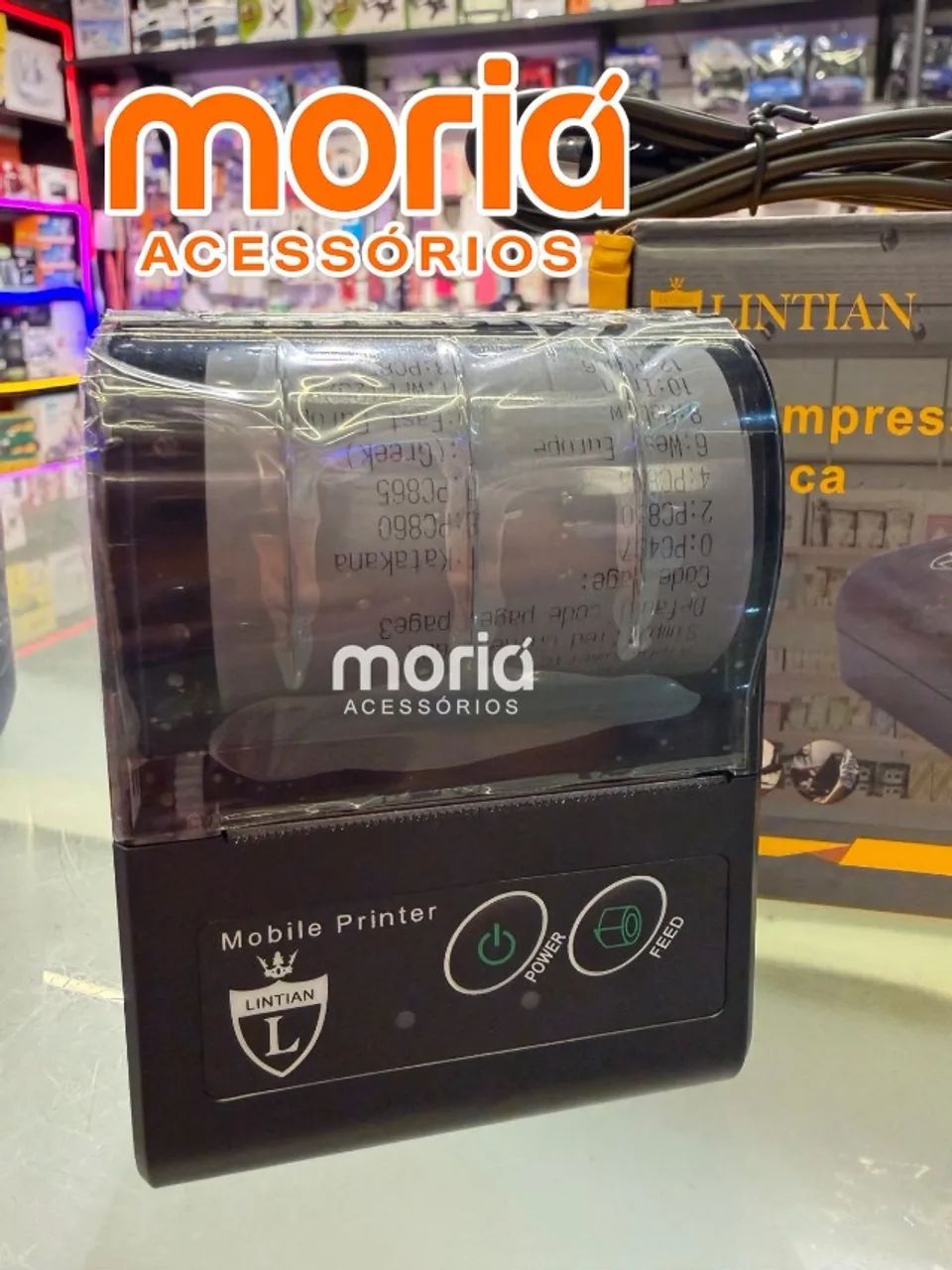 Mini Impressora Térmica Portátil Lintian LT-8359 USB e Bluetooth - Compacta, Rápida e Prát - Foto 2