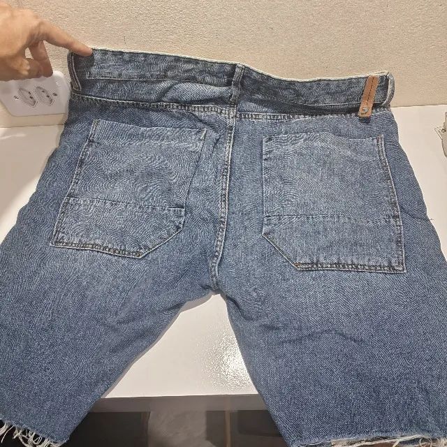 Bermuda Jeans Khef Worker Nº 44 Calça Original - Foto 3