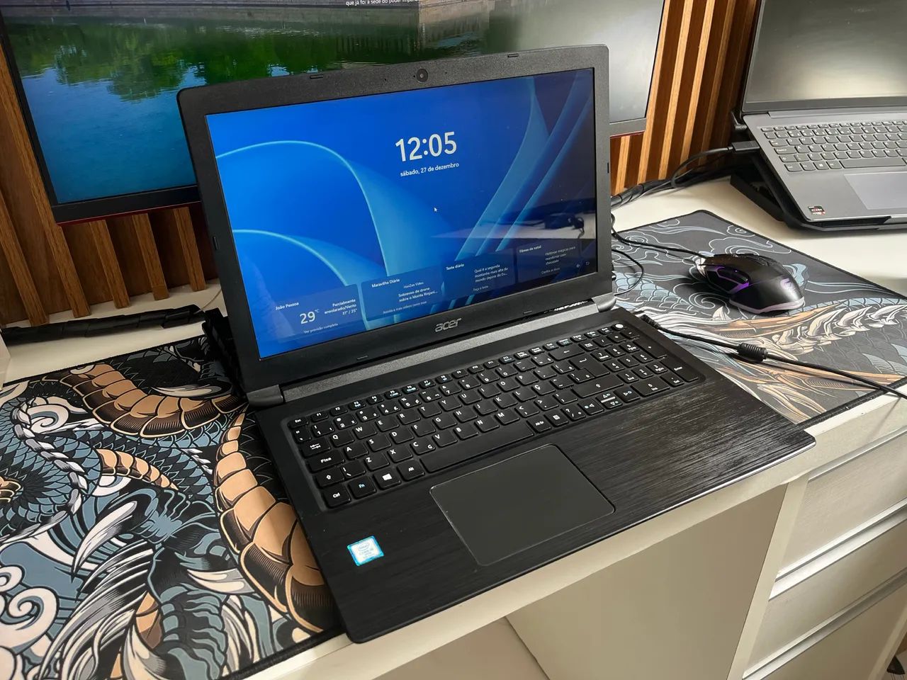 Notebook ACER core i5 >> RAM 8GB >> SSD 240GB