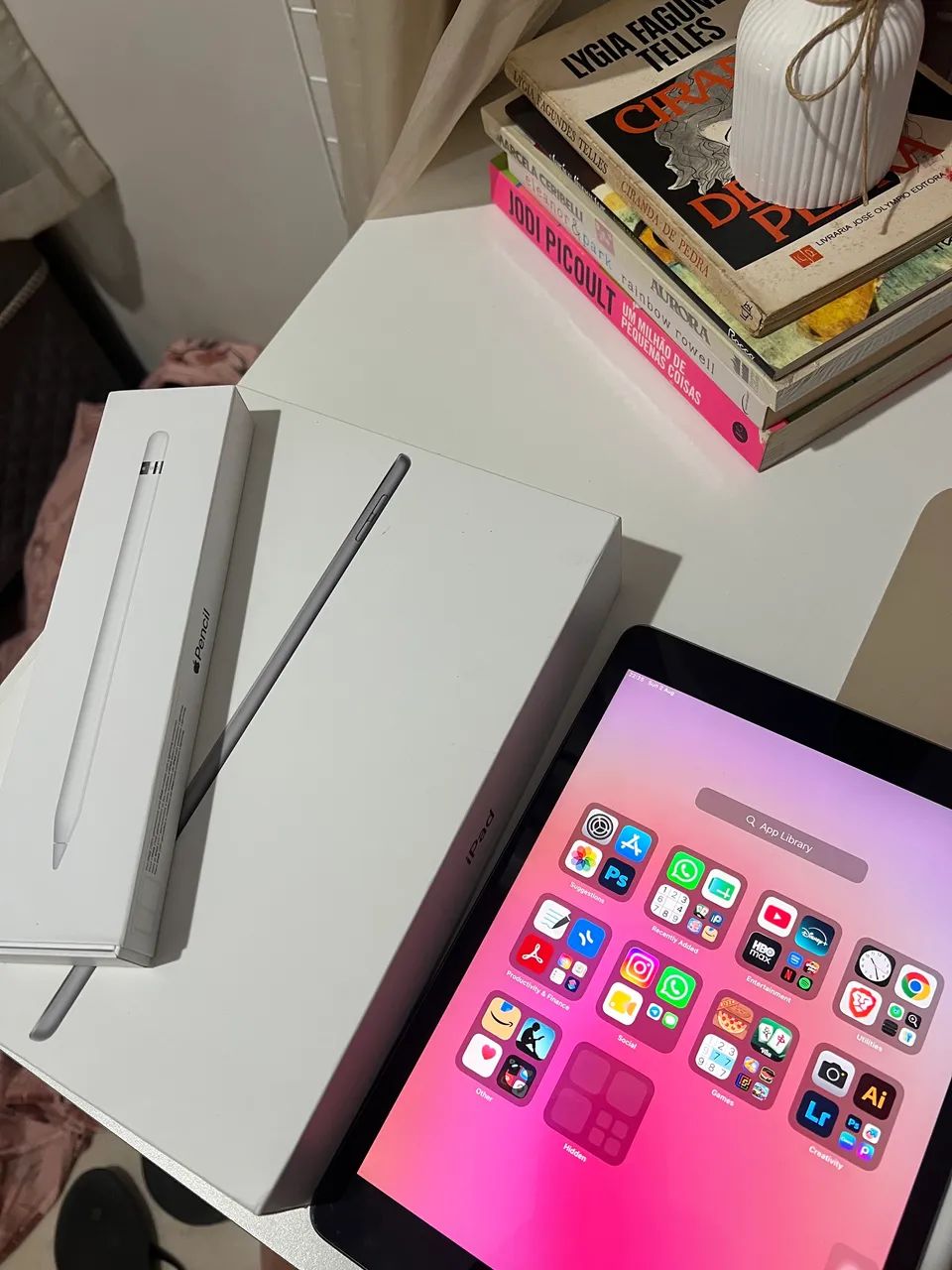 ipad 9 com Apple Pencil (acompanha caixas) - Foto 5