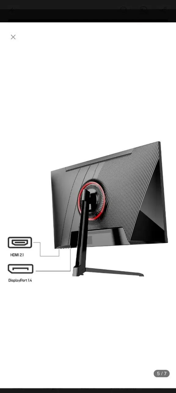 Monitor Gamer HQ 27 Polegadas 100Hz HDMI e DisplayPort semi novo pouco usado - Foto 4