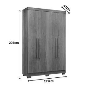 Guarda Roupa 4 Portas 2 Gavetas Recife - (Promoção)! - Foto 6