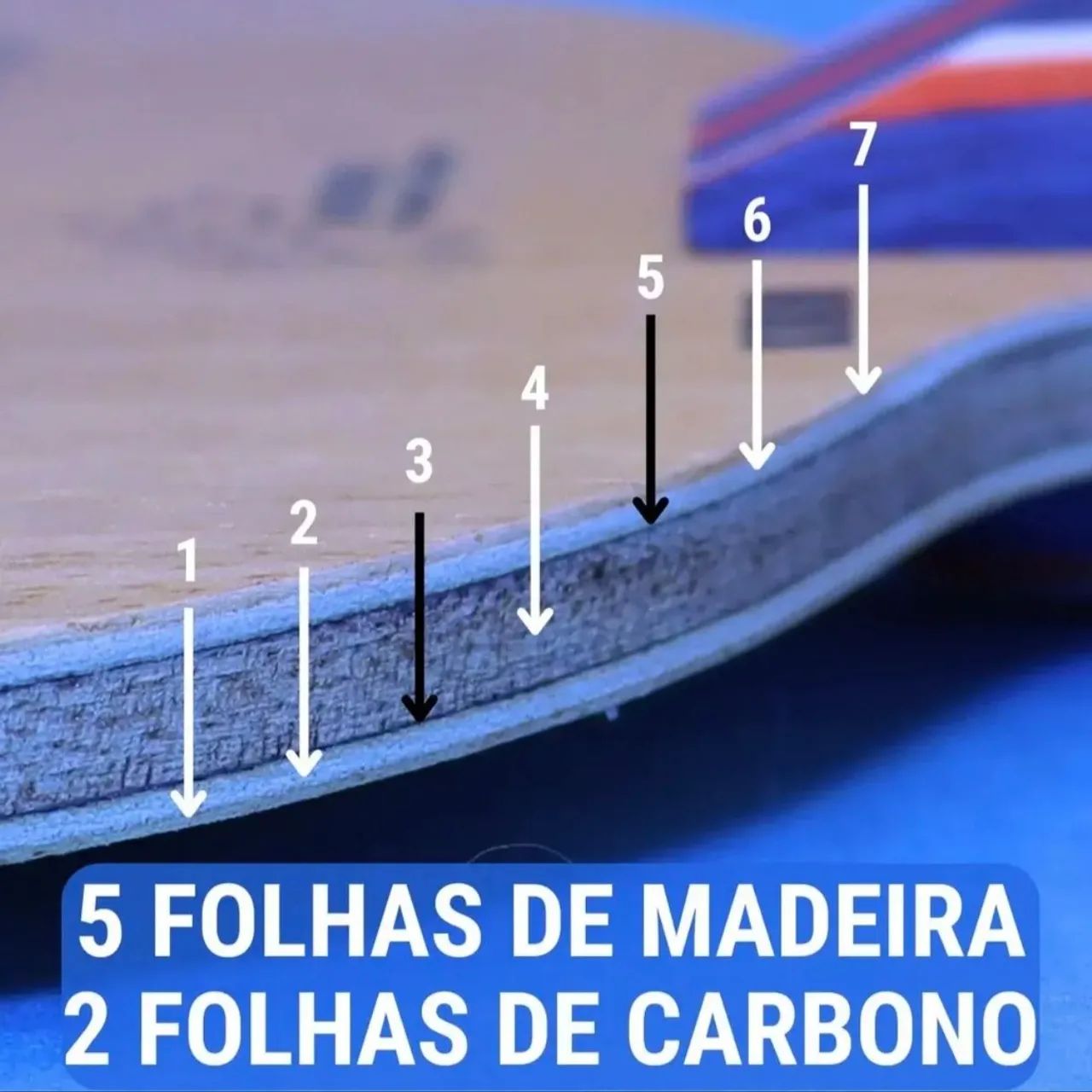 Raquete tênis de mesa Loki k1 - Foto 2