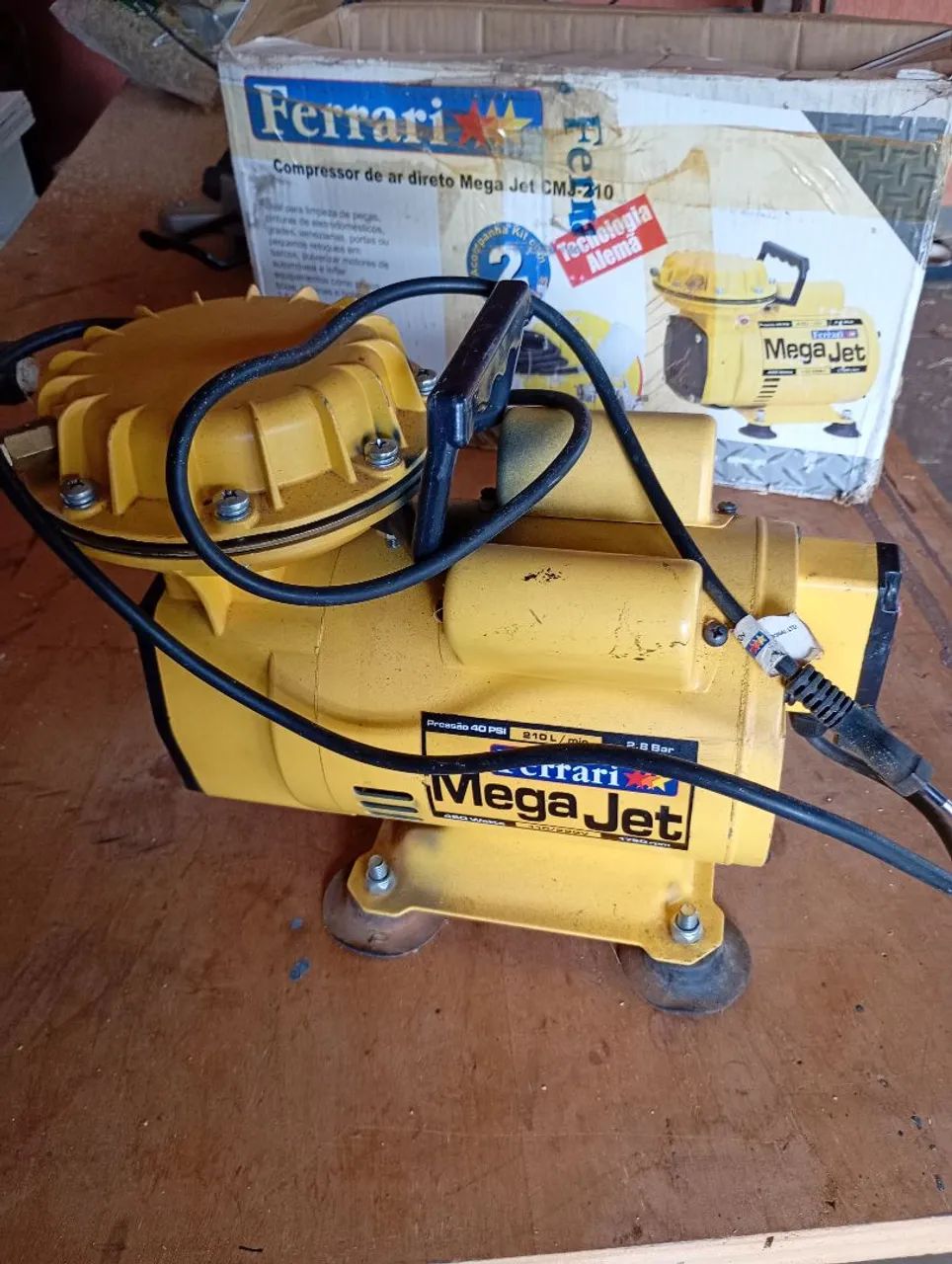 Compressor Ar Direto Mega Jet Usado  - Foto 4