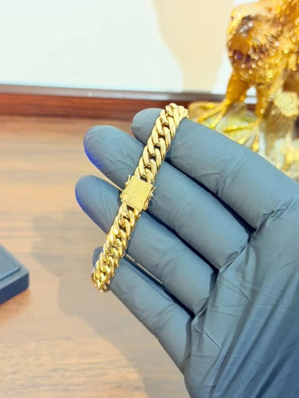 PULSEIRA GRUMMET DUPLA OURO 18K - Foto 3