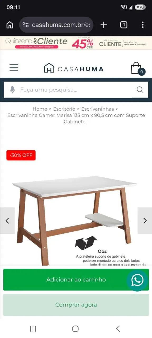 Mesa Escrivaninha Gamer  - Foto 3