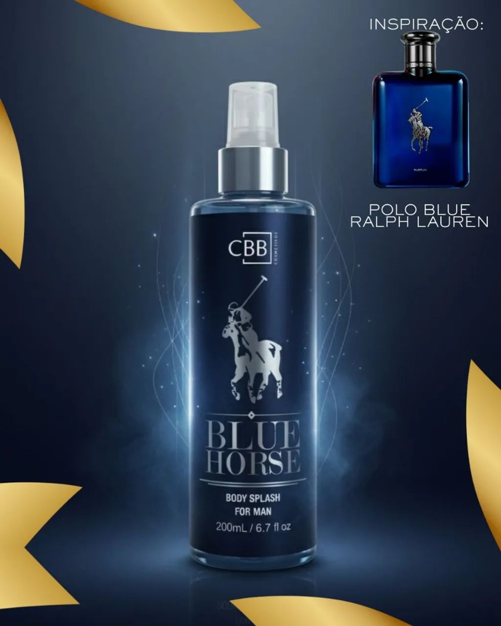 Body Splash masculino 200ml kit 2 unidades