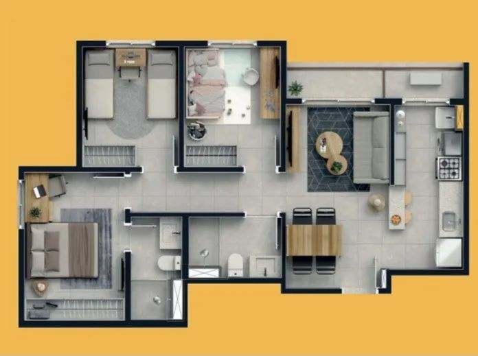 Apartamento 3 Quartos para Venda em Brasília, Areal (Águas Claras), 3 dormitórios, 1 suíte - Foto 14
