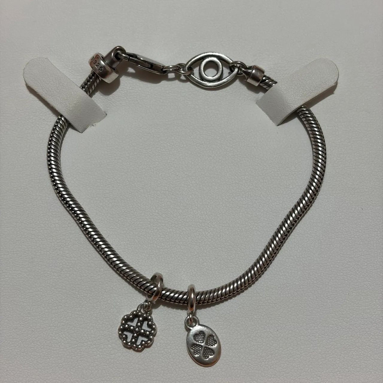 pulseira life vivara olho em prata 925 com pingentes