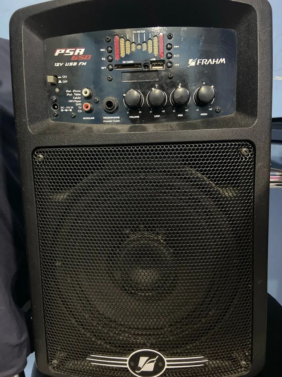Caixa Amplificada Frahm PSA 650 - USB / Bluetooth / FM