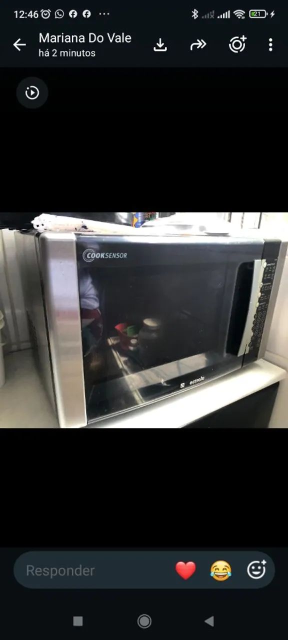 Micro-ondas Electrolux CookSensor 220V - Funcionando Perfeitamente (Venda Rápida) - Foto 3