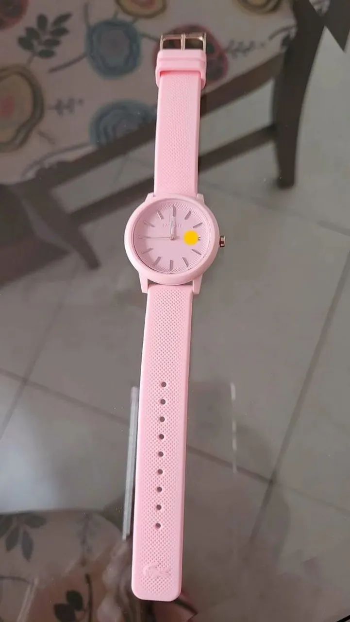RELÓGIO ROSA LACOSTE COM CERTIFICADO último  - Foto 2