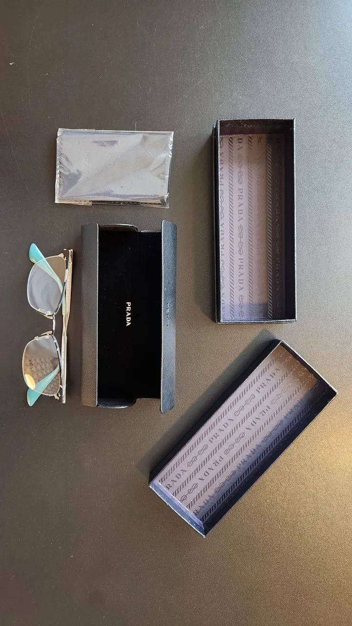 Óculos Prada modelo VPR 65Q original NOVO - Foto 5