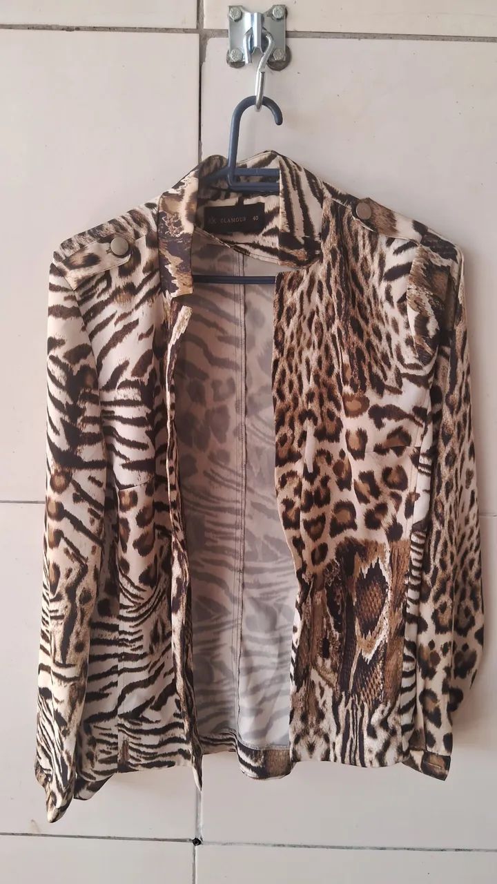 Blazer Seda M usado duas vezes  - Foto 2