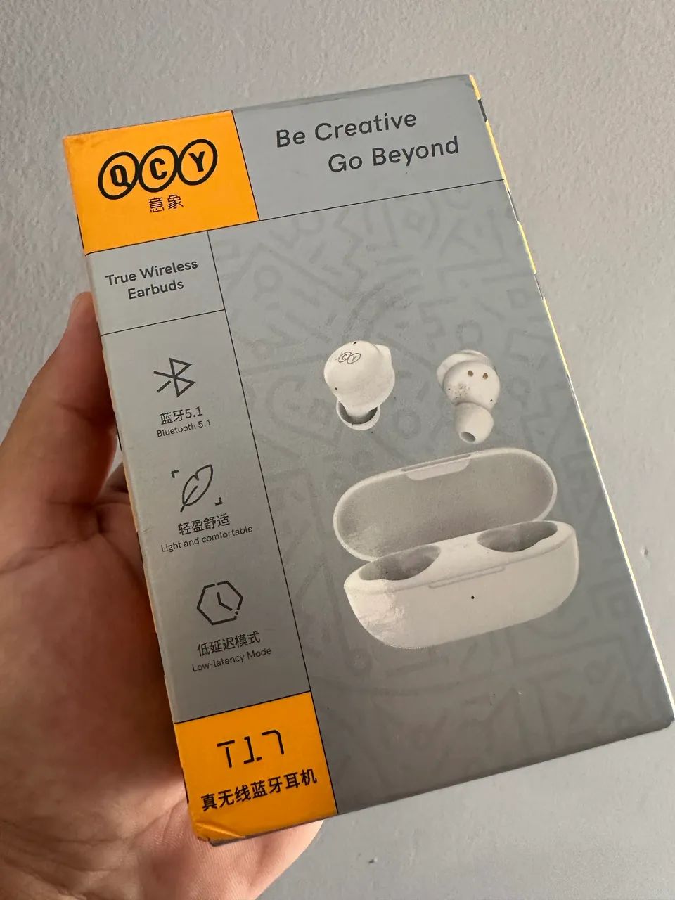 Fone QCY T1.7 novíssimo 