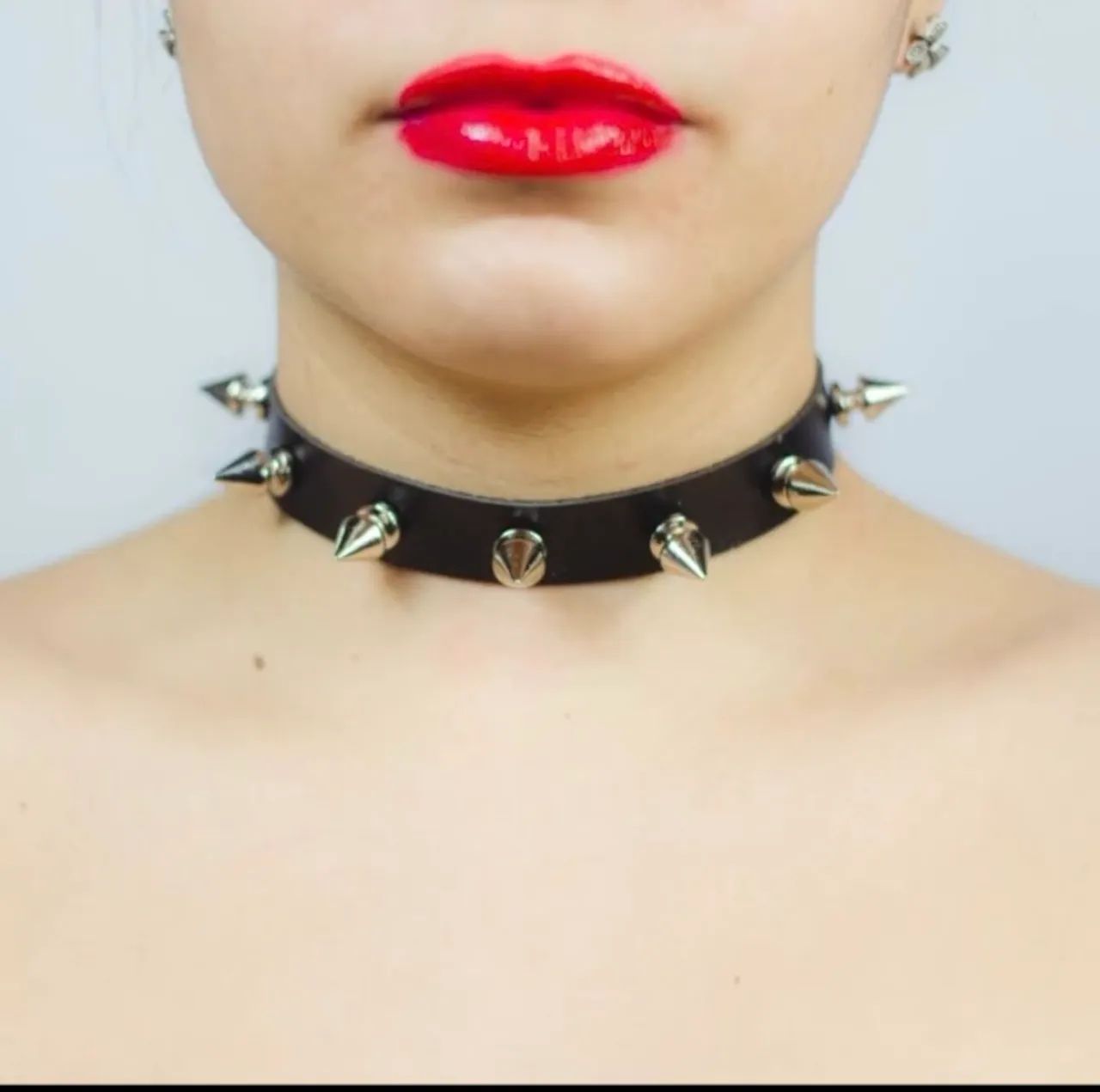 Coleira choker - spikes