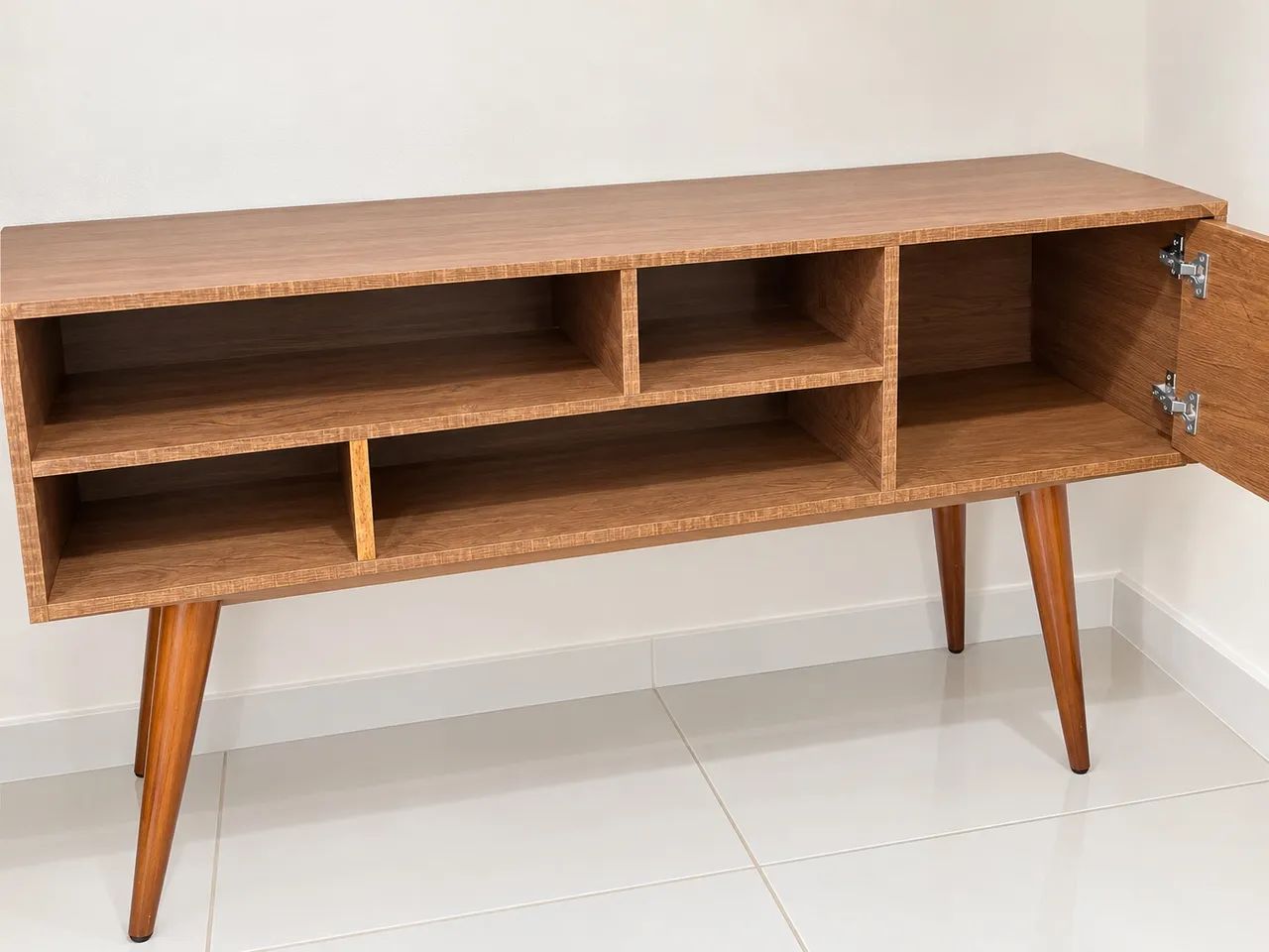 Rack estilo retrô/mid-century, lindo e super charmoso! - Foto 2