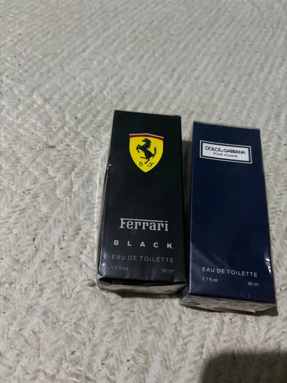 Perfume Ferrari black e dolce & Gabbana pour home 50 ml 