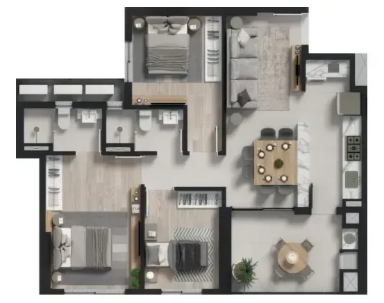 PLANTA 87m²