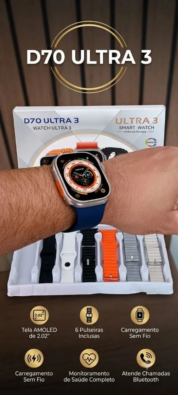 Smartwatch D70 Ultra 3  - Foto 2
