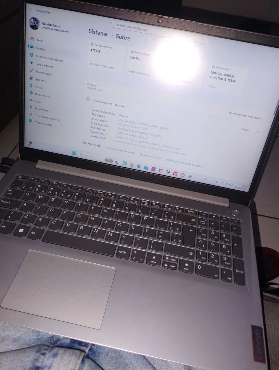 Vendo notebook Lenovo i5 passo cartão  - Foto 5