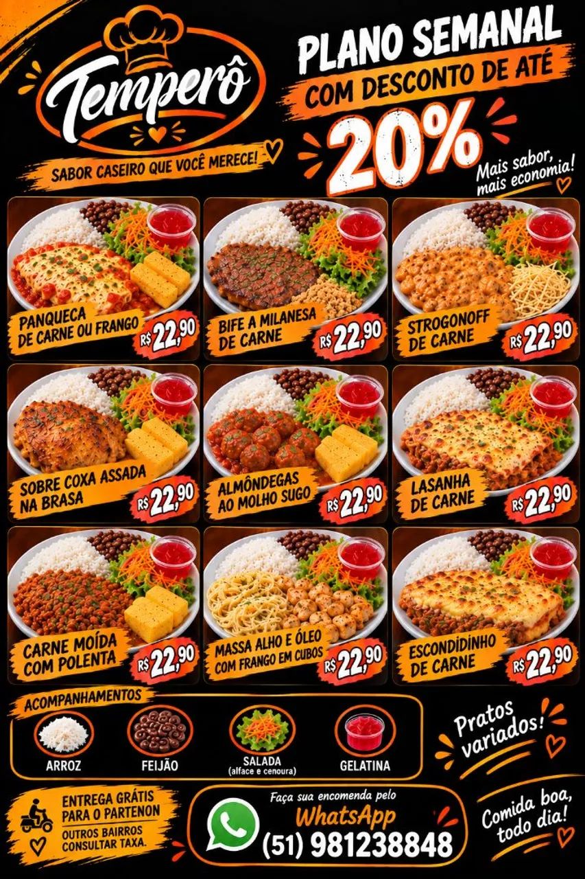 Temperô Marmitex 
