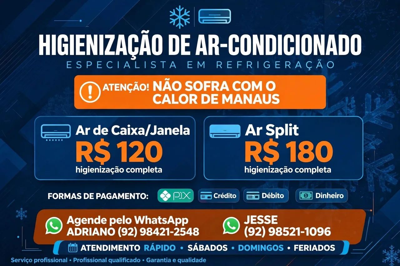 Higienização de ar condicionado 