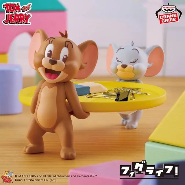Banpresto Tom E Jerry Fig Life! Jerry E Tuffy Porta Treco