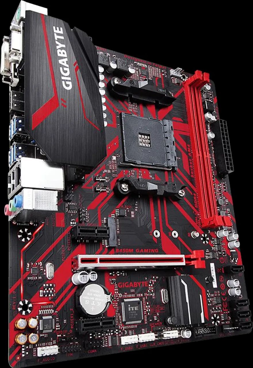 Placa-mãe gigabyte b450m gaming - Foto 2