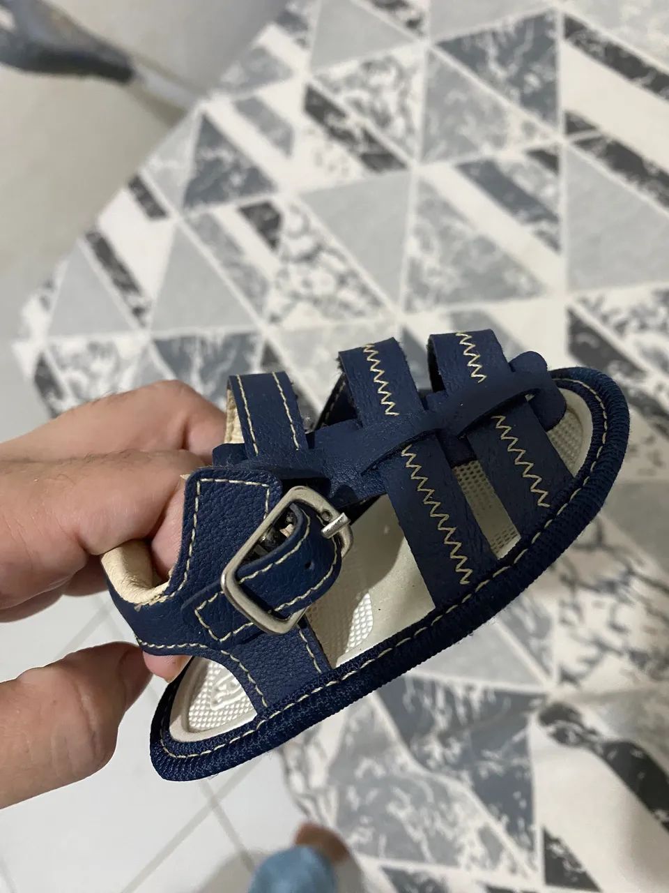 Sandália bebê azul  - Foto 3