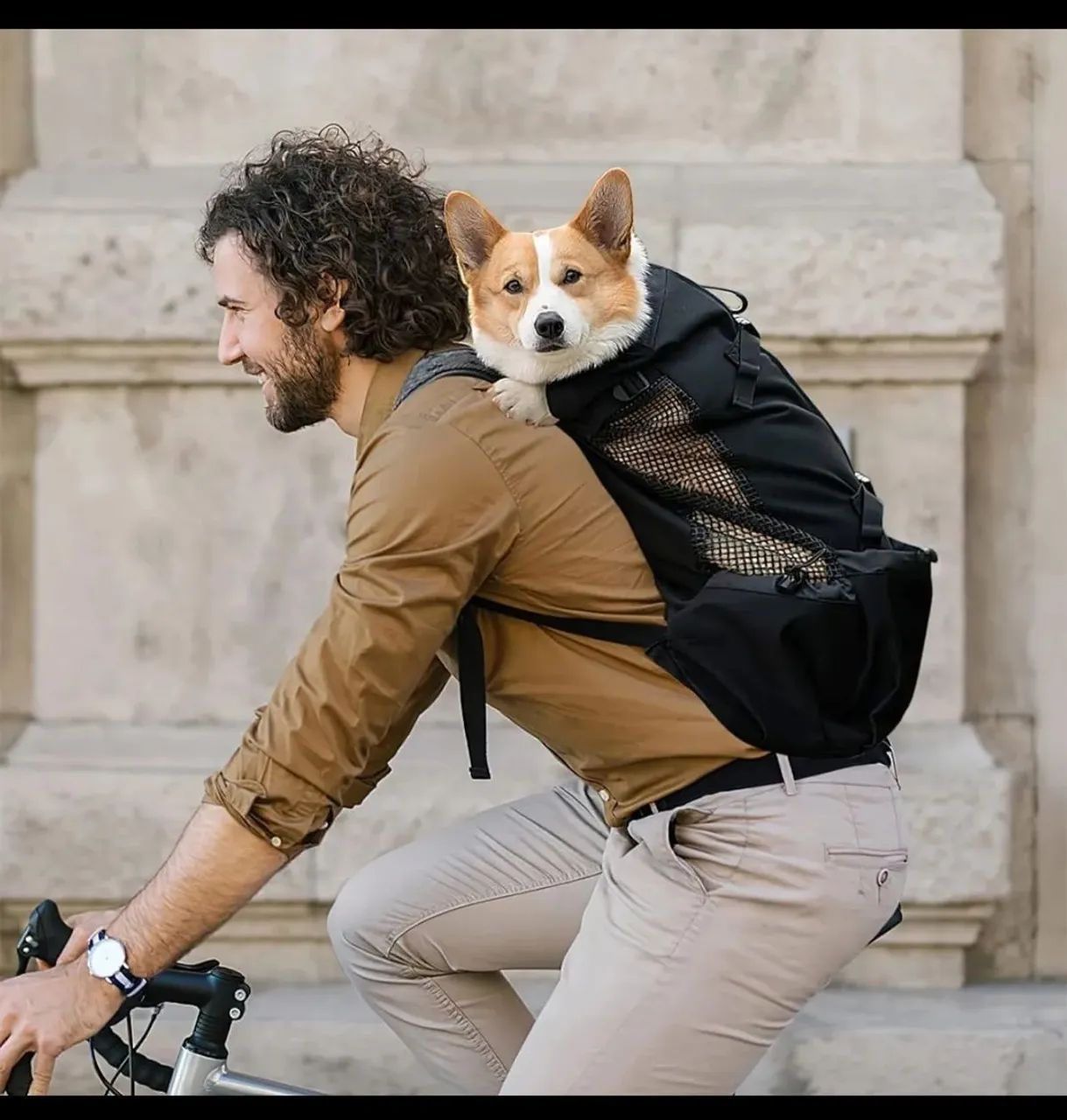 Mochila para carregar cachorro NOVA - G - Foto 2